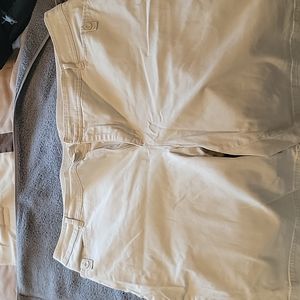 Tan Bermuda Shorts with Relaxed Style